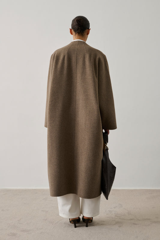 Manteau Harrow - Taupe - Double face - Femme