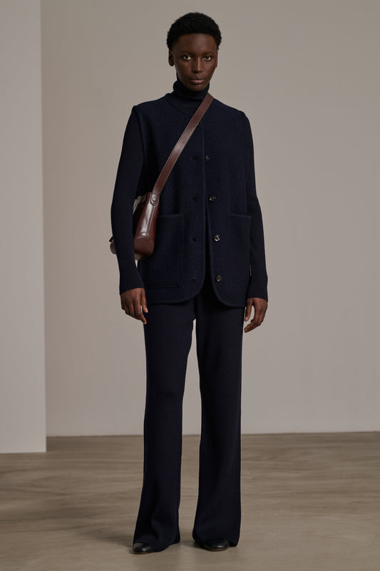 Pantalon Victoria - Navy - Laine - Femme