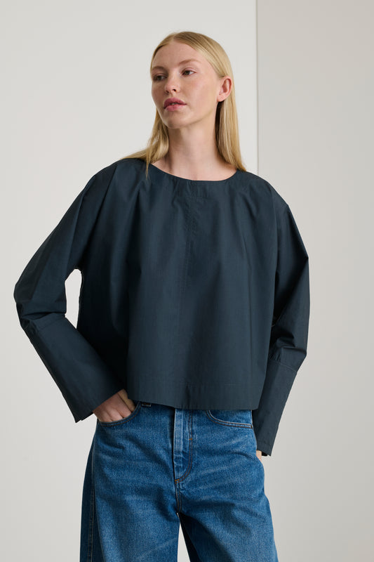 Blouse Armand - Bleu Nuit - Coton - Femme
