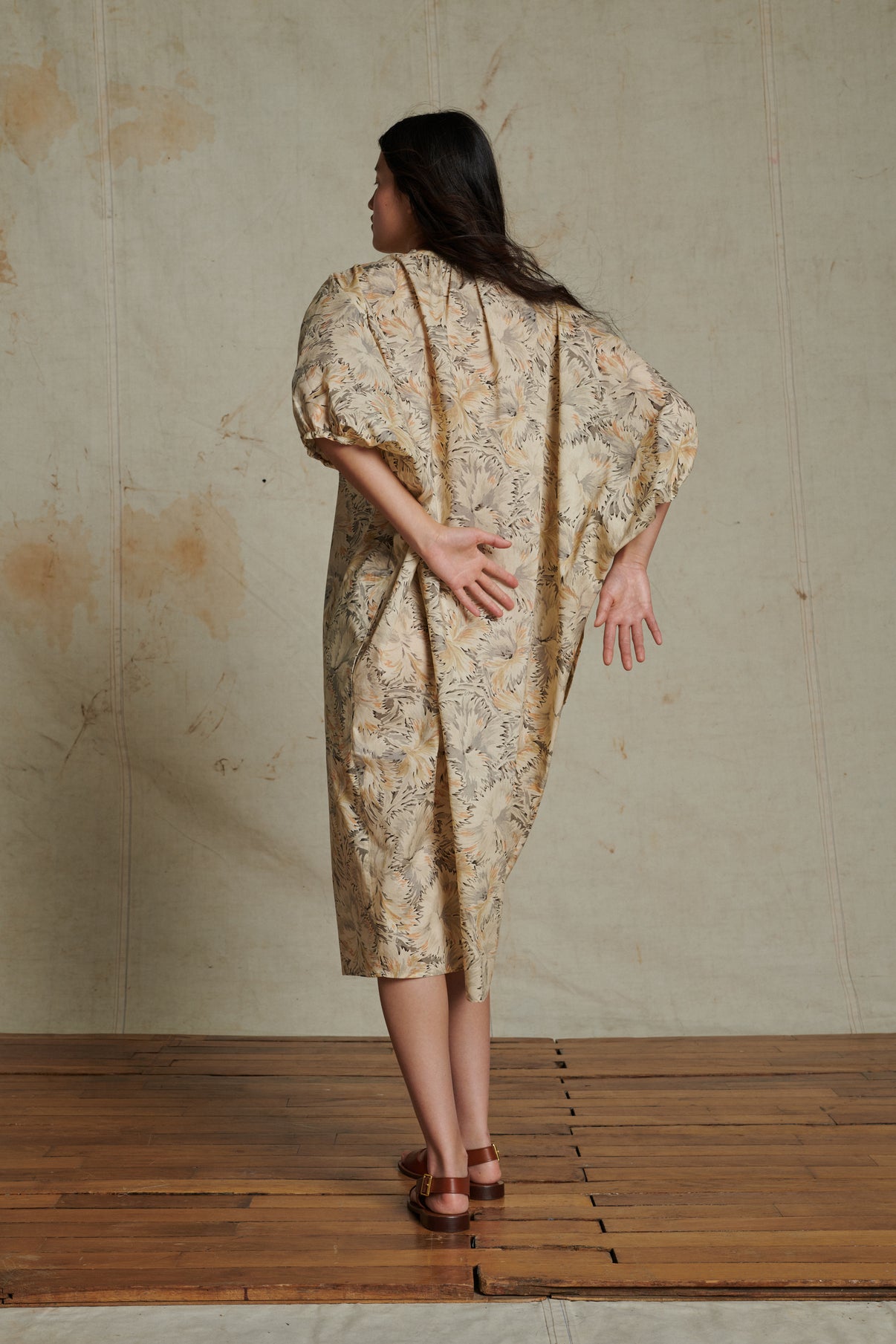 Robe Alger - Beige/Gris - Coton - Femme vue 2