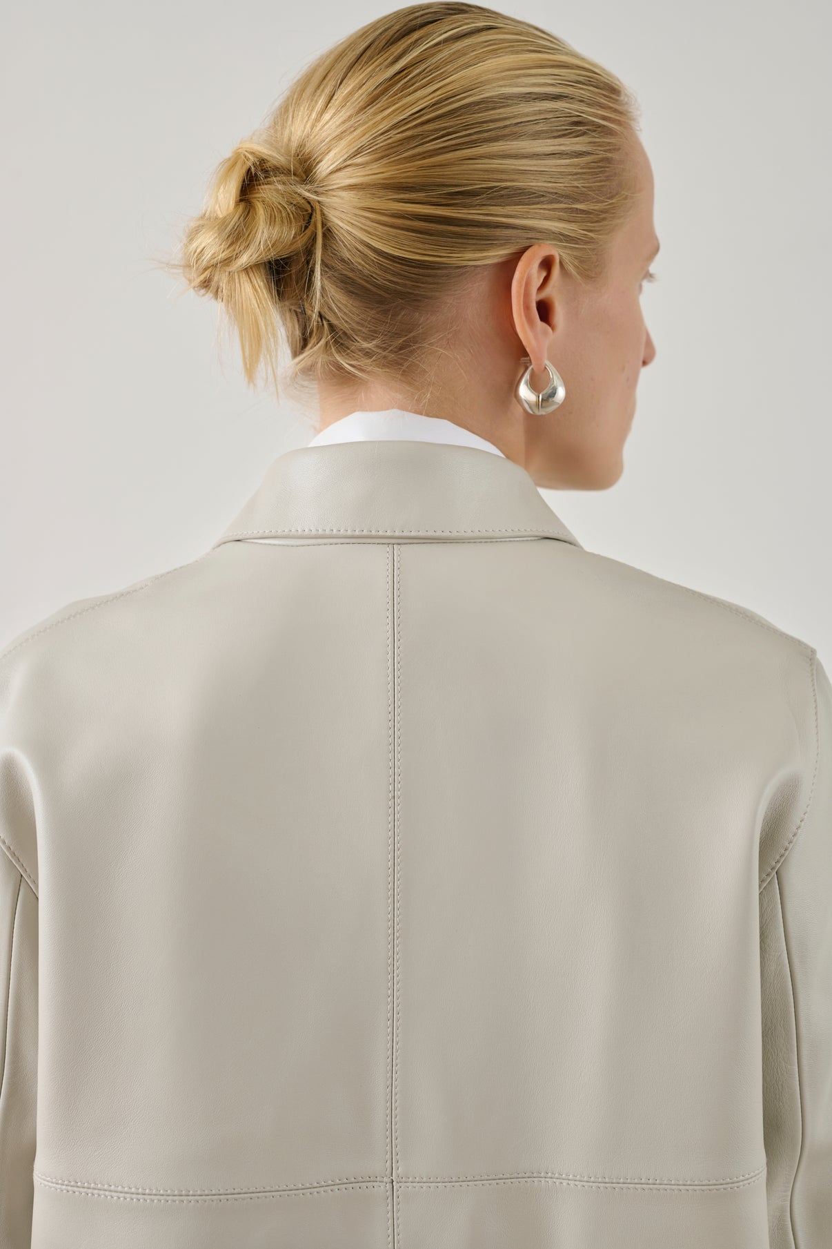 Manteau Harden - Mastic - Cuir - Femme vue 5